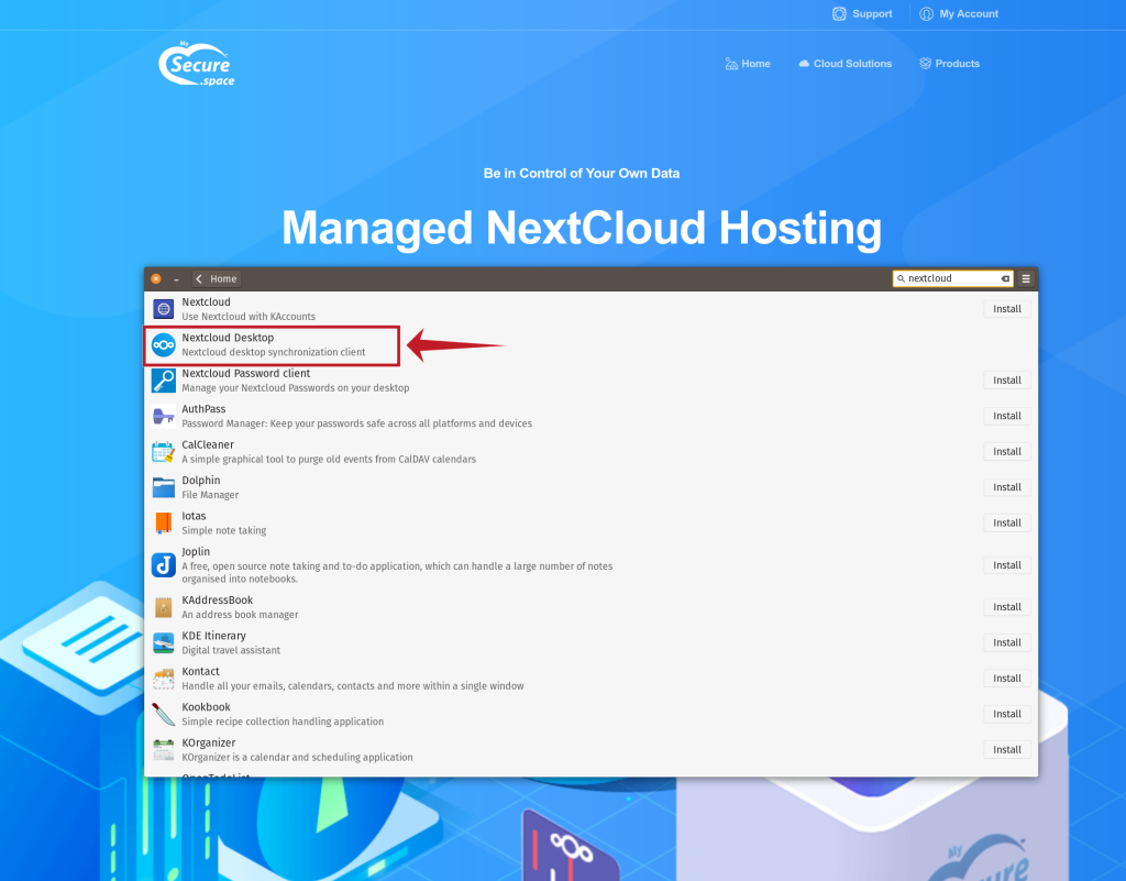 How to install nextcloud client in linux